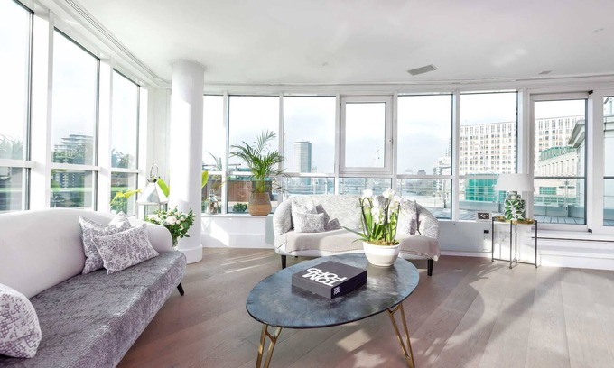 Vauxhall Apartamento | Lujo 3 hab. Terraza y vistas panorámicas de Londres