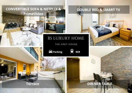 Bussy-Saint-Georges Apartamento | The Grey House - Parking - Piscine - RER à 6 min