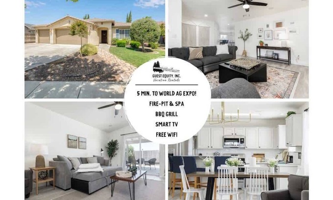 Tulare Casa | The Heart of California w/ BBQ Grill & Hot Tub