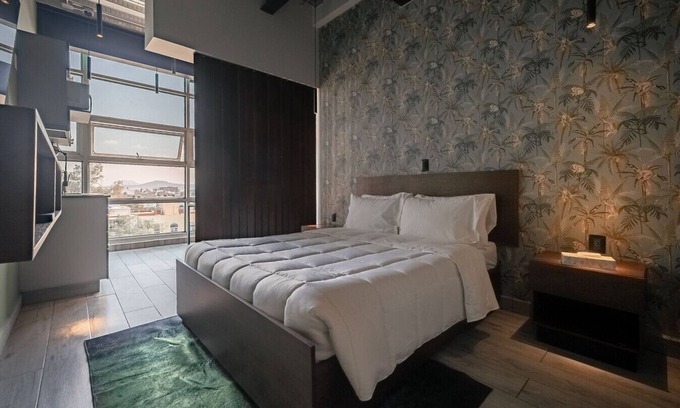 Benito Juarez Apartamento | The Jungle Loft 5 – Confort Tropical en Ubicación Céntrica con Cocina