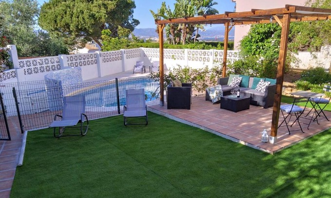 Torremolinos Casa | The Lemon Grove House - large private garden, private pool - perfect for families