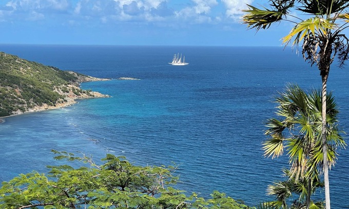 Great Camanoe Island Cabaña | The Palms - Charming Cottages with view of Cam Bay on Great Camanoe