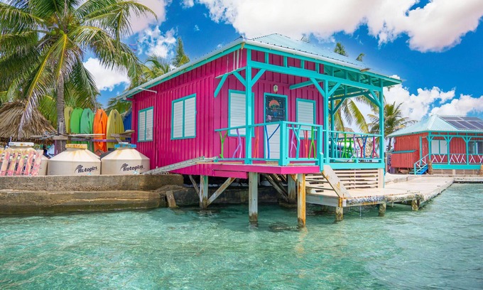 Placencia Cabina | The Pink Seahorse Cabana at King Lewey's Island Resort, Placencia Cayes, Belize