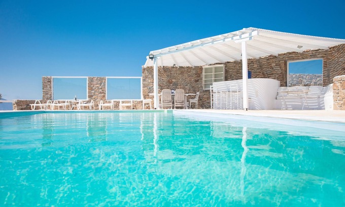 Fanari Casa | "La granada" nido de amor con una visión romántica del mar, Tinos y el Faro