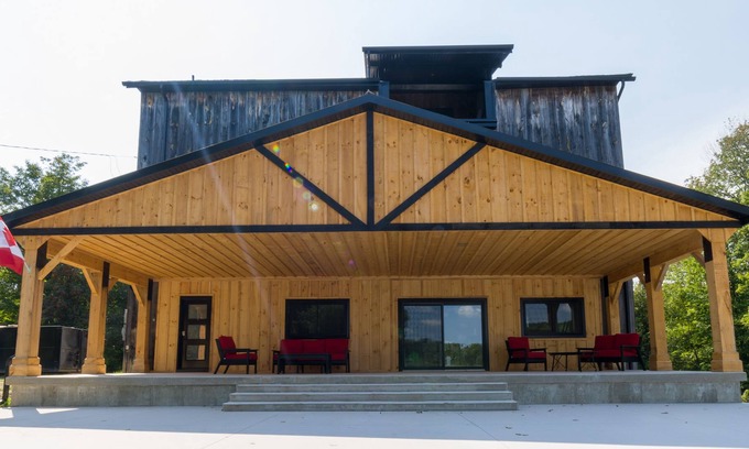 South Bruce Casa | The Post and Beam Riverside Retreat, 10 Bedrooms, Sleeps 20