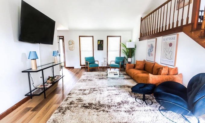 Goose Creek Casa | The Retro Lux: Custom Style + Theater Room!