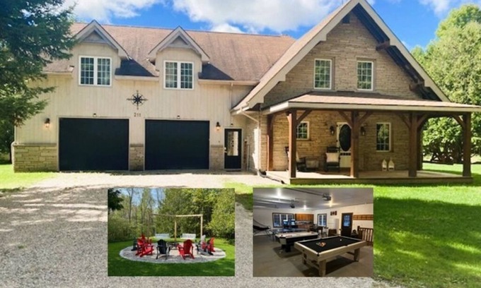 Chatsworth Cabaña | The Riverfront Hideaway ★ Hot Tub★ Games Room ★ Arcades ★ Firepit ★ BBQ ★ Hiking