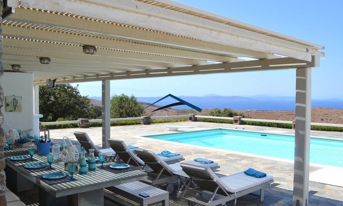 Kea Villa | El "Sigma Sunset Estate" con una piscina e increíbles vistas al mar y al atardecer.