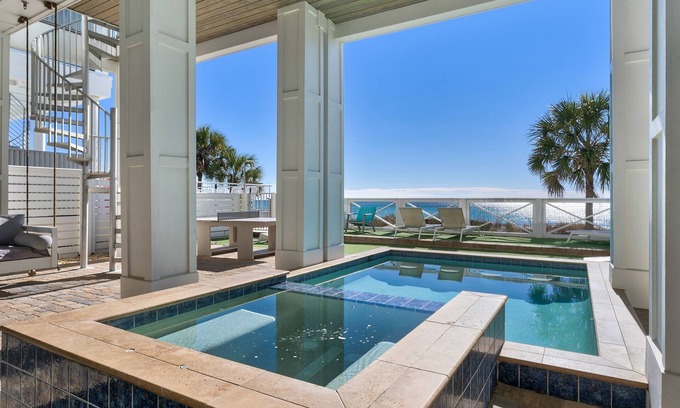 Panama City Beach Casa | The Ultimate Beach Home! Nothing Else Comes Close. 7 BR. Pool, Theater. W.O.W!