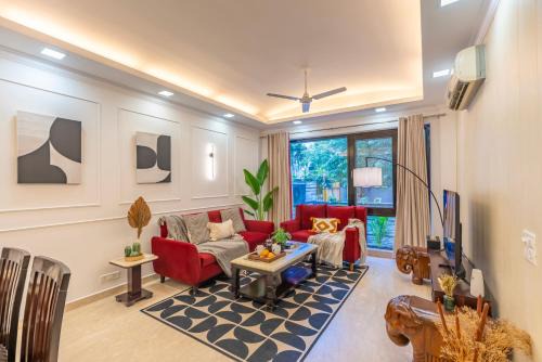 Safdarjung Enclave Apartamento | TheCityAbode-3BHK- Caretaker South Delhi Safdarjung