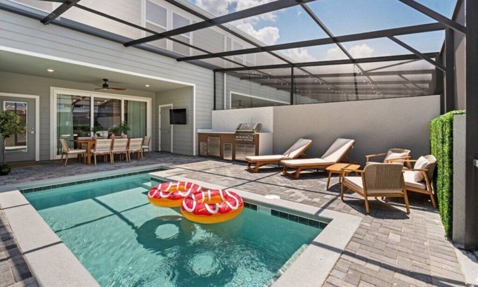 Four Corners Casa | Themed Villa w/ Pool & Games | Near Disney (1189)