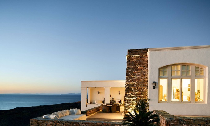 Kea Villa | Three Bay House-lujoso alojamiento y vistas al mar cerca de una playa de arena