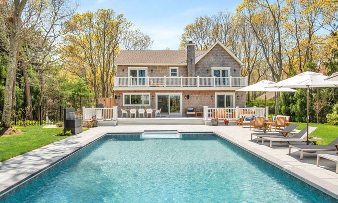 East Hampton North Casa | Timeless East Hampton retreat with amazing outdoor space, heated pool, wide...