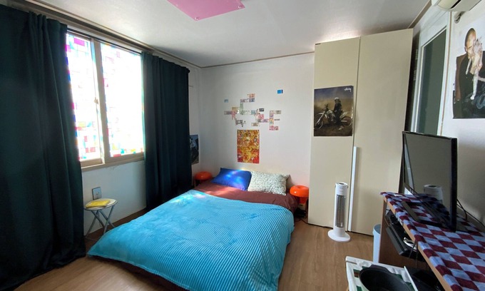 Sasang Apartamento | Tiny and Colorful Studio in Busan near Dongseo University with free parking lot