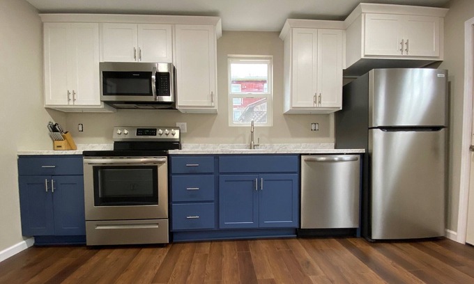 Morgantown Cabaña | Tiny Blue House offers Simplicity in a great location