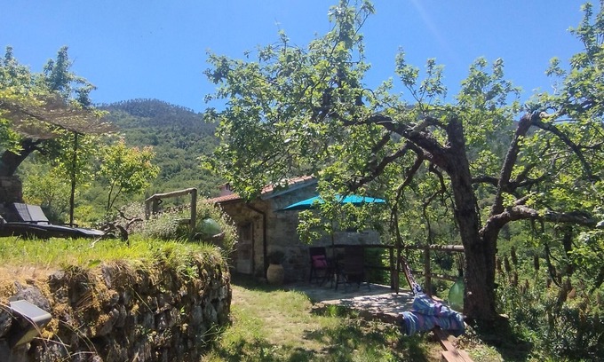 Perinaldo Apartamento | Tiny Rustico CASA LUCERTOLA with outdoor kitchen & pool. Pets welcome!