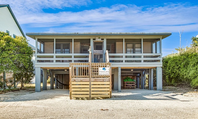 Pawleys Island Cabaña | Consejo Ellen Pawleys Island, que admite mascotas, excelente casa frente a la playa