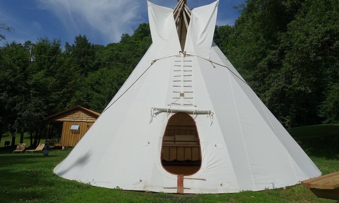 Kennerdell Alquiler De RV | Copperhead Retreat Glamping Tipi