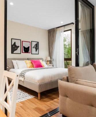 Sa Khu Apartamento | Title Halo Life in Yellow 40m2 King Bed Pool