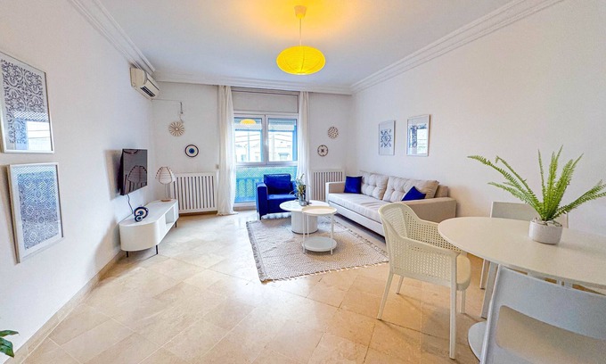 Sidi Bou Said Apartamento | Coste Sidi Bou Said A3: Spacious and central