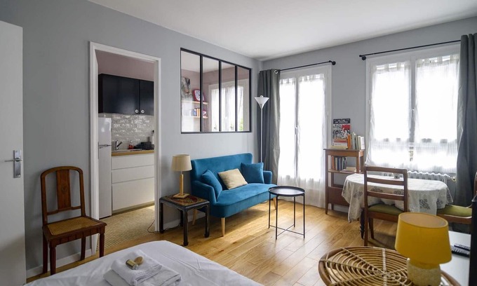 Butte-aux-Cailles Apartamento | Tolbiac Studio Place d'Italie