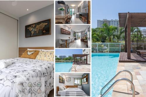 Jacarepagua Apartamento | TOP 3 QUARTOS com ESTACIONAMENTO em Condomínio com PORTARIA 24h, Sauna e Parquinho Infantil - Apartamento com Ar Condicionado, SmarTV, Wi-Fi 120 mbps e Cozinha Completa