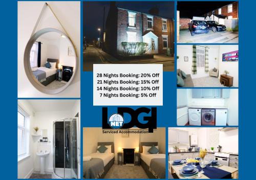 Stafford Casa | Town Centre House with parking, Wi-Fi