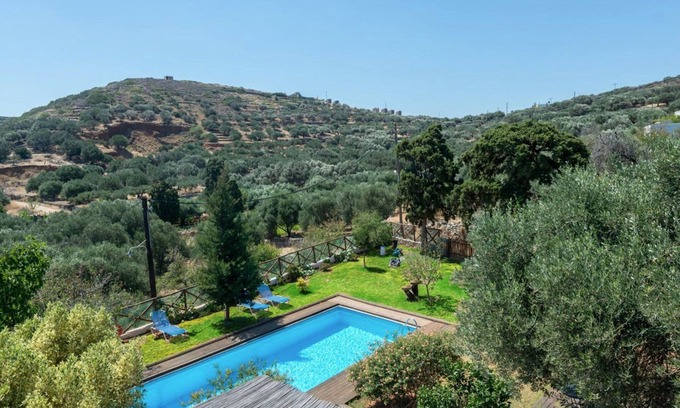 Mavrikiano Villa | Traditional Crete Villa | 5 Bedrooms | Villa Autumn Wind | Private Pool & Panoramic Sea Views | Elounda