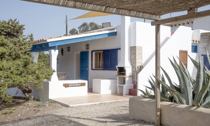 Formentera Cabaña | Casa Tramontana 4 pax. 2 habitaciones + 2 baños. Terraza con vistas al mar.