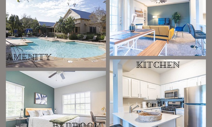 Wells Branch Apartamento | Peaceful 1BR King Suite | Pool, Parking + Gym E