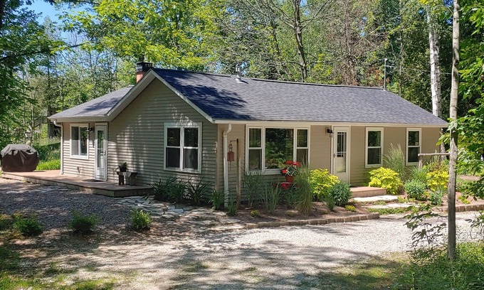 Oostburg Casa | Tranquil Cottage in the Woods with Lake Michigan only 300 feet away.