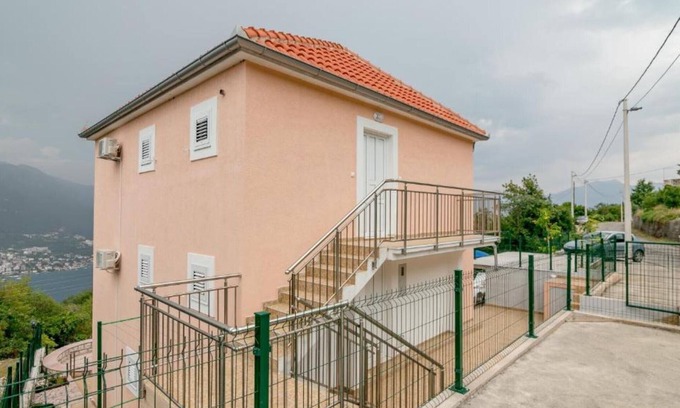 Klinci Apartamento | Tranquil Retreat with Private Pool in Lustica Bay - One Bedroom Apartment with Balcony and Sea View