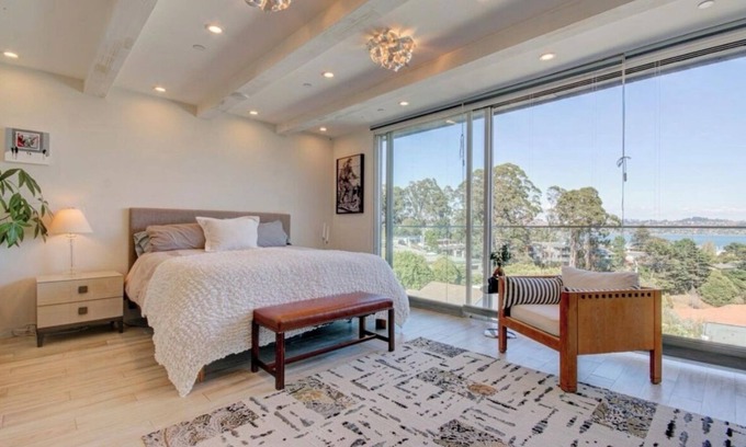 Marin City Casa | Tranquil townhome w/ floor-to-ceiling bay view in charming Sausalito
