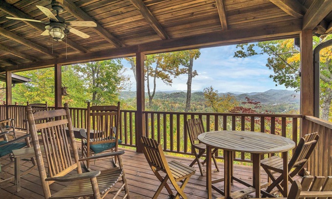 Townsend Cabina | TRANQUILITY 4 BR 4 1/2 Bath Log Cabin with Acreage and Views for Miles