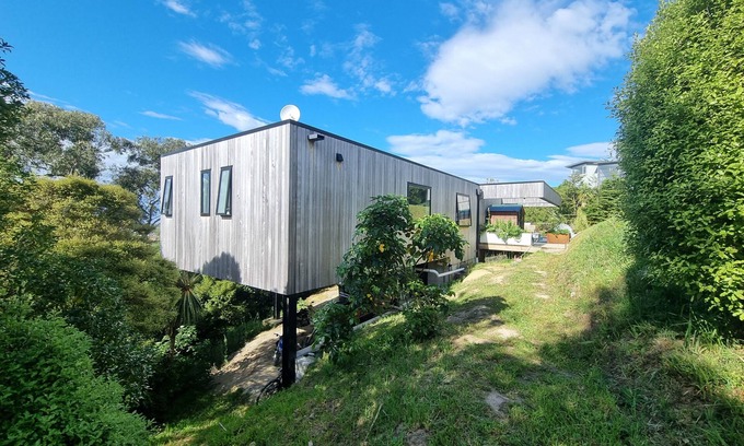 Dunedin Casa | Tree top and ocean views