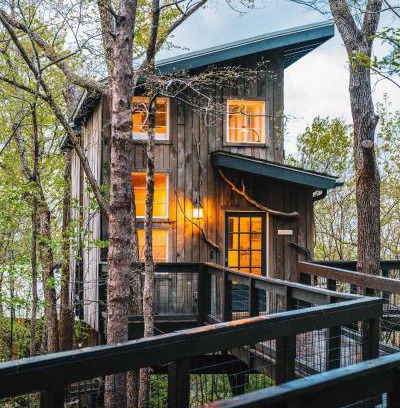 Chattanooga Chalet De Esquí | Treetop Hideaways: Dogwood Treehouse in Chattanooga