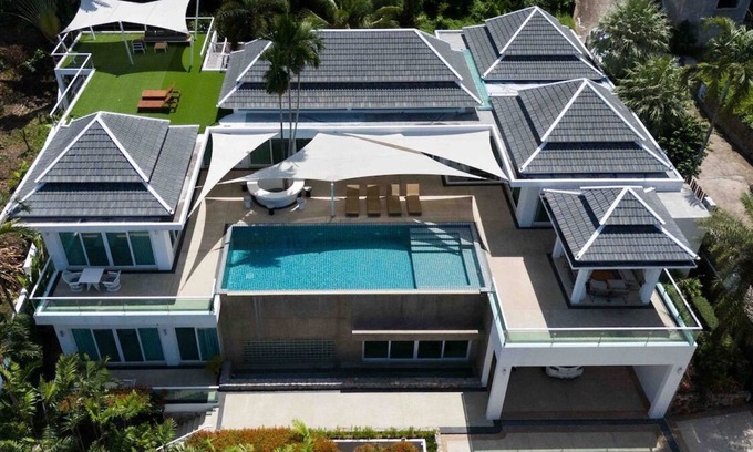 Patong Casa | "Tropical Ocean View pool Villa, 12 Min to Patong"