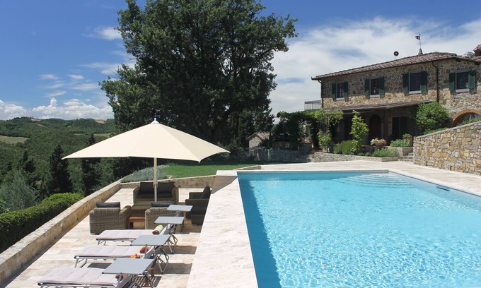 San Pietro in Bossolo Villa | Toscana Villa de piedra con vista espectacular