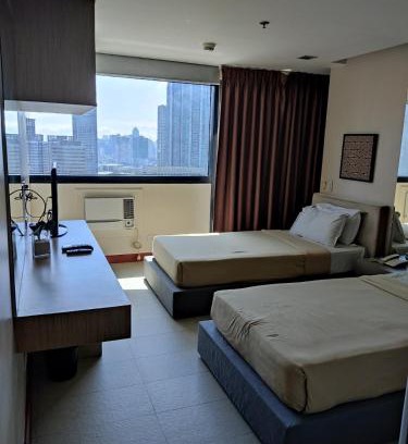 Wack-Wack Greenhills Apartamento | Twin Beds Studio Room with City View