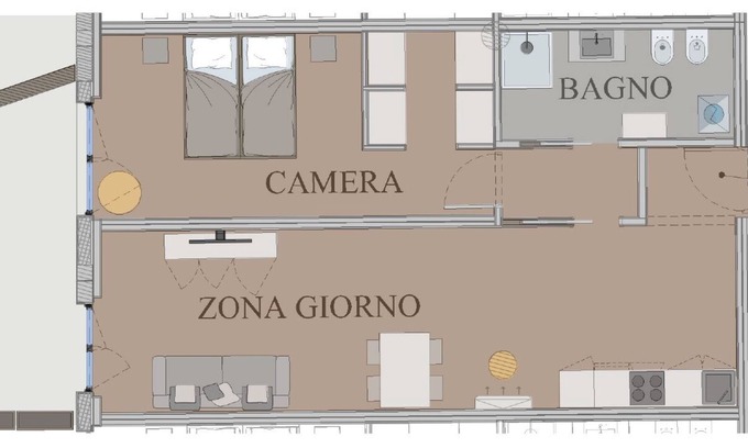 Almenno San Salvatore Apartamento | Apartamento de dos habitaciones B