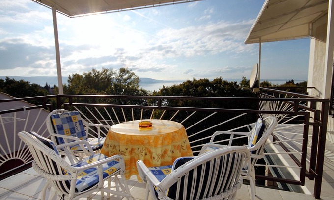 Klenovica Apartamento | Apartamento para dos personas con terraza y vista al mar Klenovica, Novi Vinodolski (A-5580-b)
