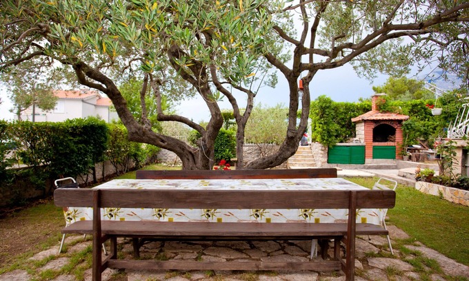 Promajna Apartamento | Apartamento para dos personas con terraza y vista al mar Promajna, Makarska (A-2588-a)