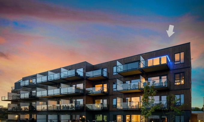 Eidsvoll Apartamento | Two bedroom apartment, top floor, stunning views