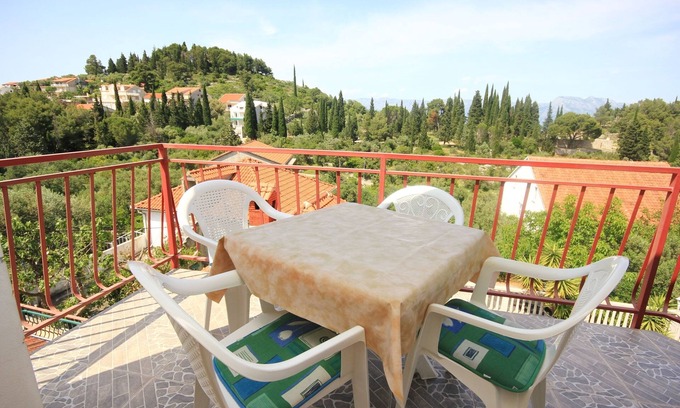 Trpanj Apartamento | Apartamento para dos personas con terraza y vista al mar Trpanj, Peljesac (A-10083-b)