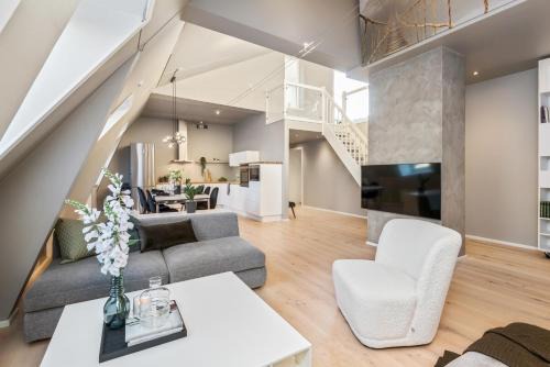 Trondheim City Centre Apartamento | Two bedroom penthouse with large living room and rooftop in the city centre of Trondheim
