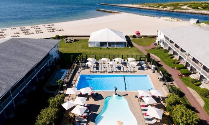 South Yarmouth Hotel | Two Cozy River View Room with Private Balcony/Patio | Beach and Poolside Bliss