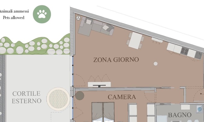 Almenno San Salvatore Apartamento | Apartamento de dos habitaciones A