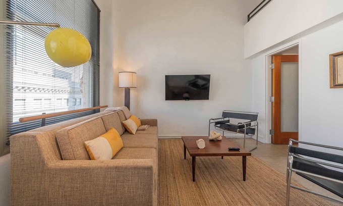 Historic Core Apartamento | Two-Story Loft on the 10th Floor in Downtown LA!