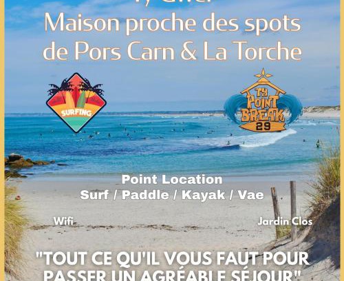 Penmarch Casa | Ty Gwer proche des plages de Pors Carn & La Torche - 8 personnes