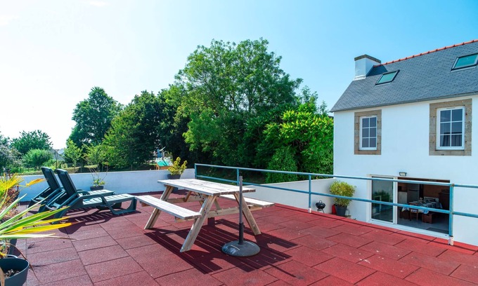 Plomodiern Casa | Ty Penn Ar Bed - Proche de la Plage